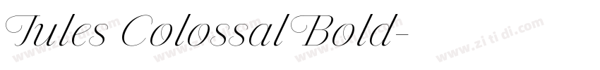Jules Colossal Bold字体转换